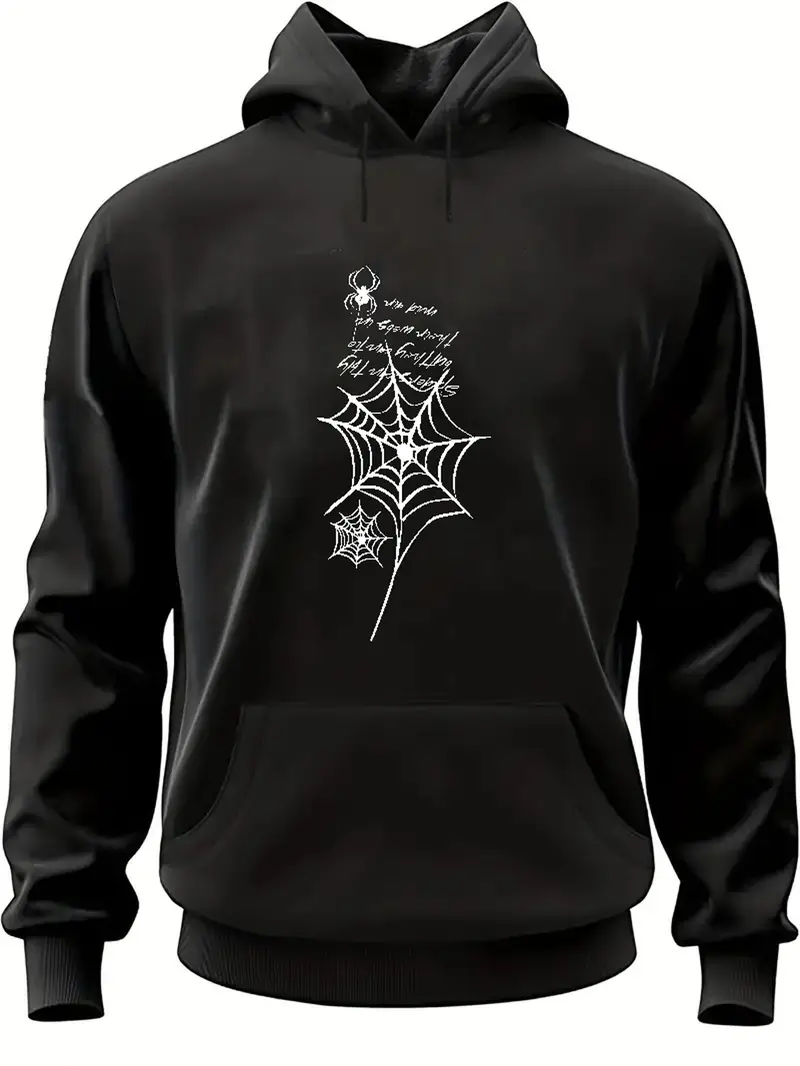 spider web cobweb print hoodie cool hoodies men men's casual spider web cobweb print hoodie cool hoodies men men's casual